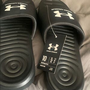 Under Armour Black Slide Sandals